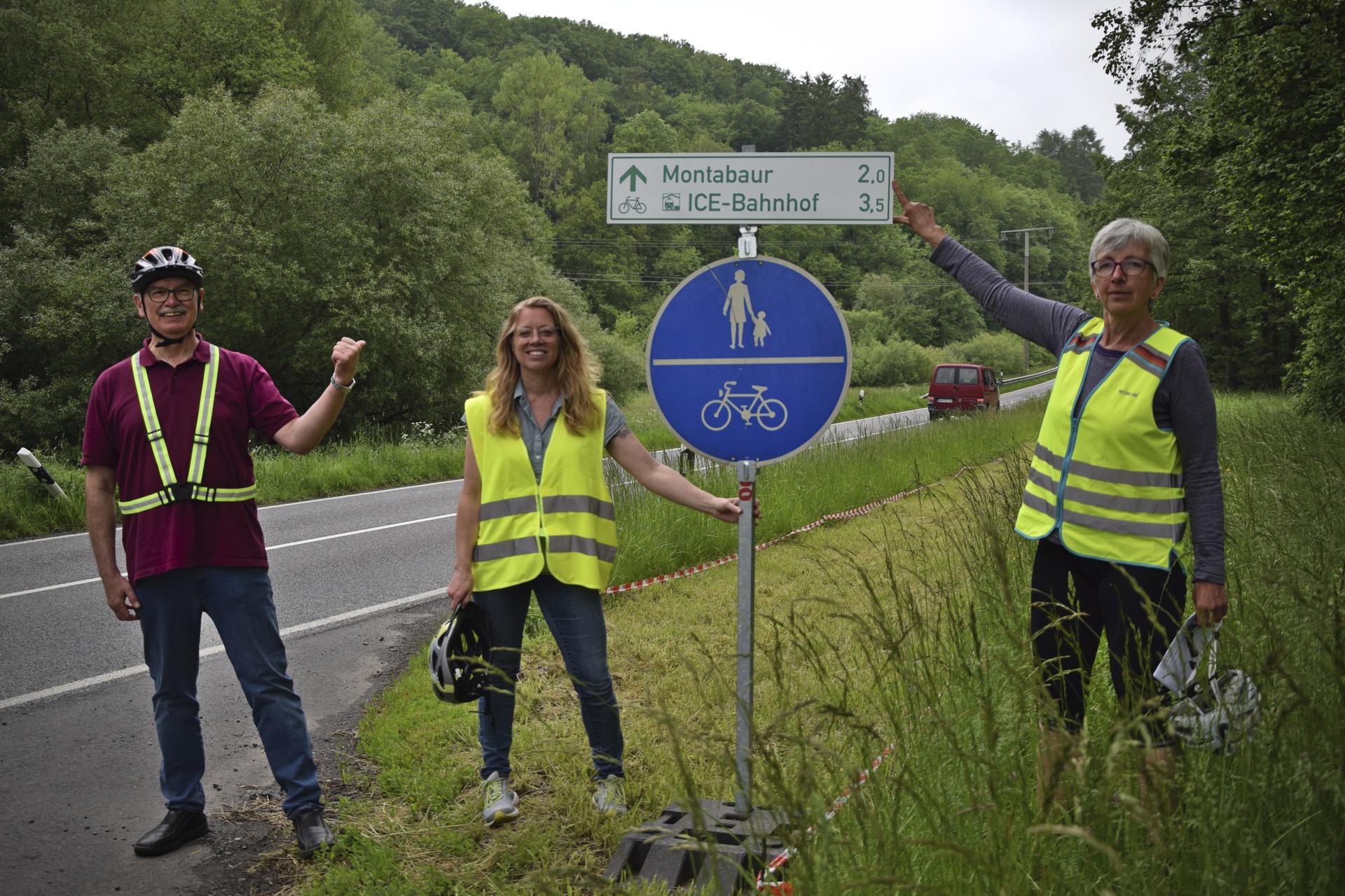 Pop-Up-Radweg - eine tolle Aktion! Foto: Willie Beckmann