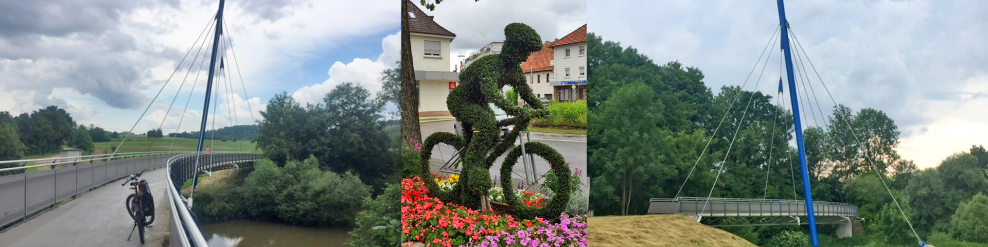 Radfahr-Sommer - und eine gelungene Brücke über die Jagst