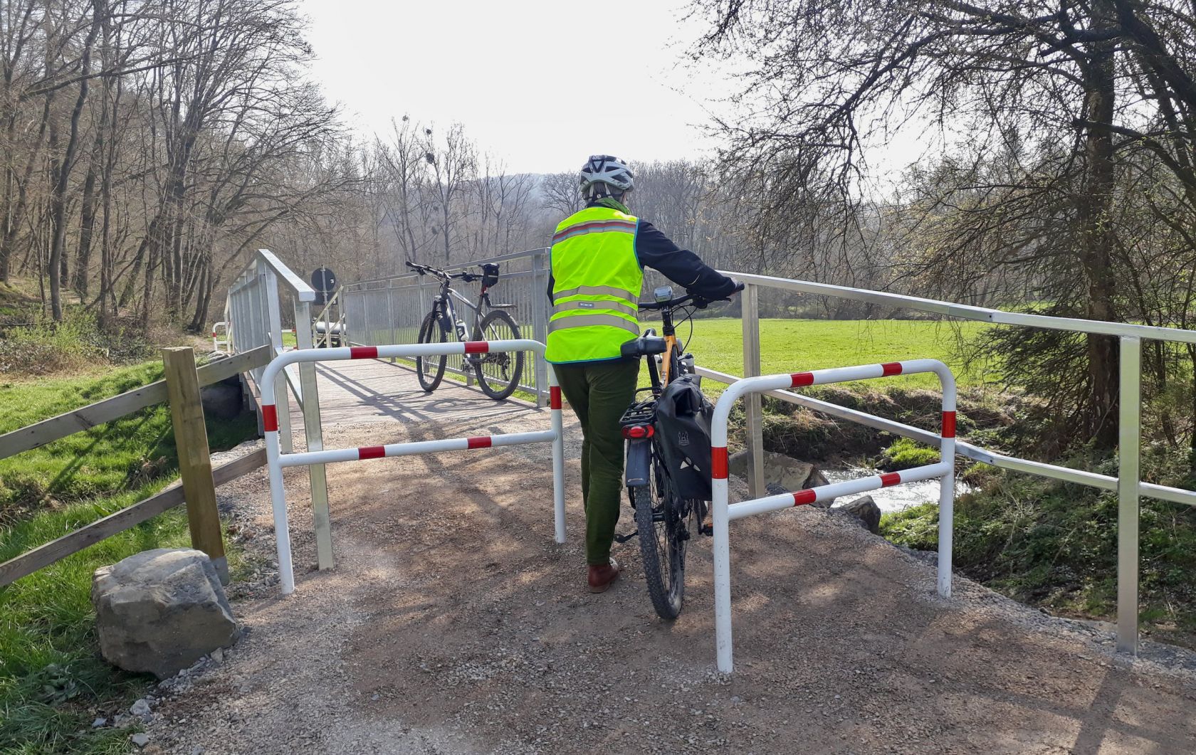 Marauer Brücke - Absperrung versetzt